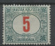 Hongrie - Hungary - Ungarn Taxe 1915-20 Y&T N°T(2) - Michel N°P(?) * - 5k Chiffre - Port Dû (Taxe)