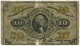 Usa U.s.a. Stati Uniti Fractional Currency 10 CENTESIMI WASHINGTON CIVIL WAR THIRD ISSUE 1863  LOTTO. 156 - Certificats D'Argent (1878-1923)