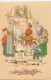 Les Petits Métiers Au XVIIIe - LE MARCHAND (Md) DE GATEAUX - Illustrateur E. Naudy ( Voir Le Verso) - Naudy