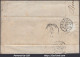 FRANCE N°22 SUR LETTRE AMBULANT CnP + CAD GARE DE BERNAY DU 14/11/1866 - 1862 Napoleon III