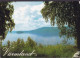 Sweden PPC Värmland Utsikt över Fryken PRIORITAIRE 1:a Klassbrev Label 2000 To Denmark (2 Scans) - Covers & Documents