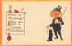 370525-Halloween, Bergman No 7035-2, JOL Man In Tuxedo Holding Black Cat - Halloween