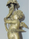 Delcampe - -BELLE ANCIENNE LAMPE De TABLE  Régule Argenté PUTTI ANGELOT Fonctionne Déco     E - Leuchten & Kronleuchter