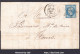 FRANCE N°22 SUR LETTRE AVEC ETOILE DE PARIS 29 + CAD RUE PASCAL DU 20/09/1865 - 1862 Napoleon III