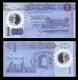 Libya P-new, 1 Dinar, Bank / Oil Refinery, Arch Of Aurelius 2019 UNC POLYMER - Libia