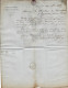 1855 Timbre Empire Non Dentelé  ENTETE ROULAGE TRANSPORT Ricaud  Beaune Cote D’Or Pour Directeur Des Houillères D’Epinac - 1800 – 1899