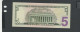 USA - Billet 5 Dollar 2013 NEUF/UNC P.539 § MF 674 - Federal Reserve Notes (1928-...)