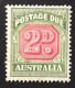 1938 /49 - Australia - Postage Due Stamp - 2D, - Unused - Mint Hinged - Portomarken