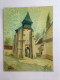 89 MALAY-Le-GRAND L'église Tableau Peinture Huile Sur Carton De Robert BOUVIER 1980 N°326 - Huiles