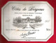 Etiquette De Vin Côtes De Bergerac 1987 Alc. 11° + 2% Vol.- Chais André Féraut Pineuilh 33220 - Bergerac