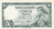 CRBS0902 BILLETE ESPAÑA 5 PESETAS 1951 SIN SERIE MBC - 1-2 Pesetas