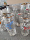 Lot De Verres. Bière. Delbruyère, Faleau, Haecht, Safir, Ekla, Hirch, Wielemens, Slavia, J.B.BJ, Brasserie. Dinant - Glasses