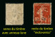 FRANCE - VARIETE - YT 138 - SEMEUSE - ANNEAU LUNE Et RECTO VERSO - 2 TIMBRES OBLITERES - Gebraucht