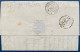 Lettre 1854 Napoléon N°10 Oblitéré PC 2429 + Dateur T13 De PHALSBOURG Pour NANCY - 1852 Luis-Napoléon