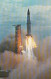 Saturn SA-5 Rocket Launch1964, Kennedy Space Center C1960s Vintage Postcard - Espace