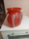 Vase Boule Orange Ancien Diamètre 14 Cm Hauteur 16 Cm - Vasi