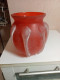 Delcampe - Vase Boule Orange Ancien Diamètre 14 Cm Hauteur 16 Cm - Vases