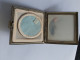 VINTAGE COMPACT SET PORTA CIPRIA A SCACCHI CON SPECCHIO MISURA CM. 6 X6 - Produits De Beauté