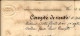 1850 LETTRE ET COMPTE DE VENTE De Grasse Alpes Marit. Pour  Coste Floret  MINOTERIE GRAIN BLE  Agde V. HISTORIQUE - 1800 – 1899