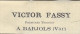 1877 ENTETE Victor Fassy Fabricant Tanneur à Barjols Var  Pour Feraud March. De Fer à Cotignac Var V.SCANS - 1877-1920: Semi-Moderne