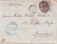 LETTRE. GRANDE BRETAGNE. 1866. LONDON PD POUR DRESDEN. SIX-PENCE. EL. PLANCHE 5. AUS ENGLAND-AACHEN - Cartas & Documentos