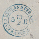 LETTRE. GRANDE BRETAGNE. 1866. LONDON PD POUR DRESDEN. SIX-PENCE. EL. PLANCHE 5. AUS ENGLAND-AACHEN - Covers & Documents