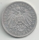 ALLEMAGNE - BADEN - 5 Marks - 1895 G - Argent - TB/TTB - 2, 3 & 5 Mark Argent