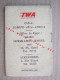 Egypt Cairo Hotel Semiramis City Plan Advertising Airplane TWA Aviation 1950s - Wereld