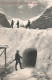 Suisse Eismeergrotte Uber Dem Grindenwald Gletscher CPA + Timbre Cachet 1911 - Wald