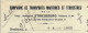 1920 TRANSPORTS MARITIMES ET TERRESTRES Strasbourg Pour Belfort Grande Vitesse  Ets  Balezo Pour Chalon S Saone Saone Et - 1900 – 1949