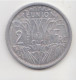 974 ILE REUNION -  2 FRANCS 1971 - ALUMINIUM  TRES BON ETAT - Reunion