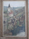 Tableau, Ambialet,Tarn, église, Presbytère, Entrée Tunnel, Rivière Du Tarn,dim. 32 X 42 - Olii