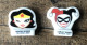 2 Fèves - Wonder Woman Et Harley Quinn - TM & DC - DC Comics - Comics