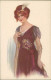 Delcampe - H. FISHER SIGNED 1910s POSTCARDS ( 6 )  - WOMAN & FLOWERS - SERIES 326 (4961) - Fisher, Harrison