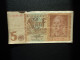 ALLEMAGNE : 5 REICHSMARK  1.8.1942  C.A. 179b, *  / P 186a ** B+ *** (photographies Par " Nuit Et Brouillard " ) - 5 Reichsmark