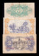 España Spain Set 50 Céntimos 1 2 Pesetas 1937 1938 Pick 93 94 95 Mbc+/Sc- Vf+/aUnc - [ 5] Uitgaven Van Het Ministerie Van Financiën