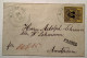 HARBURG 1851 3 Sgr Geteiltes-Franco LUXUS Brief>Amsterdam Niederlande. Hannover Mi.5 FA BPP (Netherlands Incoming Mail - Hanover