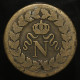 France, Napoleon I - SIEGE - STRASBOURG, 1 Décime, 1814, BB - Strasbourg, Bronze, TB (F), KM# 700, G.195, F. 131/3 - 10 Centimes