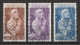 Vatican 1962 : Timbres Yvert & Tellier N° 344 - 348 - 349 - 350 - 351 - 352 - 353 - 354 Et 355 Oblitérés. - Oblitérés