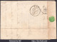 FRANCE N°60C SUR LETTRE AVEC ETOILE DE PARIS 24 + CAD R. DE CLÉRY DU 01/02/1876 - 1871-1875 Ceres