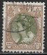 Extra Bruin Puntje In De Linkeronderhoek In 1919 22½ Cent Bruin / Groen Kon. Wilhelmina NVPH 70 - Variedades Y Curiosidades