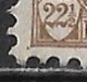 Extra Bruin Puntje In De Linkeronderhoek In 1919 22½ Cent Bruin / Groen Kon. Wilhelmina NVPH 70 - Variétés Et Curiosités