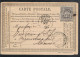 FRANCE : Carte Précurseur Datée Du 18/10/1877 à GRASSE Et VRIGNE-aux-BOIS (Ardennnes) - - Precursor Cards
