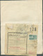 Kennisgeving Van AANKOMST Te (cachet Ferroviaire) RUMBEKE 3-I-1951 + (collé) Bordereau De COLIS Du 2-I-51 De La Socité A - Documenti & Frammenti
