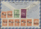 Cover Afghanistan: 1949, Registered Airmail Cover Franked On Reverse With 1939, 50p Or - Afganistán