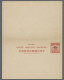 GA China - Postal Stationery: 1922-23, Reply PSC 4c + 4c Junk Red Without Frame Wit - Cartes Postales