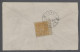 Cover Tibet: 1933-59, 1/2 T. Yellow From Sheet Margin Fine Used On Cover From LHASA - Andere-Azië