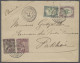 Cover Ethiopia: 1905, A Letter To CHINA. 40 (c.) On 2 G Dark Brown And 80 (c.) Lilac B - Ethiopië