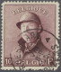 O Belgium: 1919-20, König Albert I. Mit Helm, Die Vier Höchstwerte Des Satzes, Mei - Used Stamps