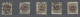 O/block Of Four Denmark: 1912/1927, Freimarken 16 Öre Grau / Braun Mit Aufdruck "35 ÖRE", Fünf S - Used Stamps